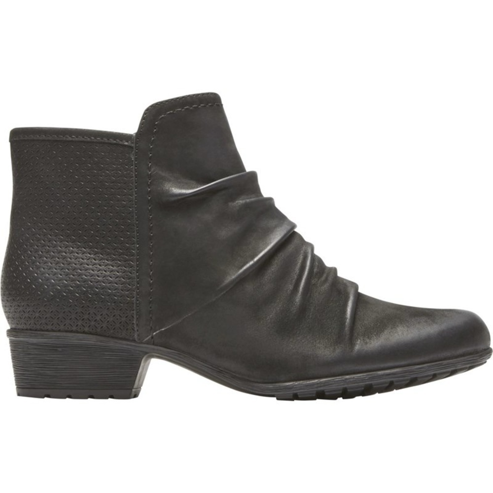 Rockport gratasha panel black ankle boots size 8